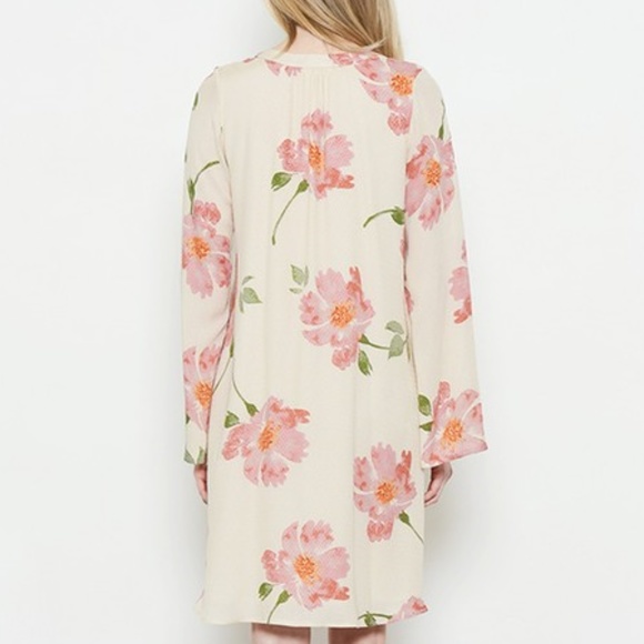 Dress Floral Print Dress Tunic dresses - Picture 3 of 4